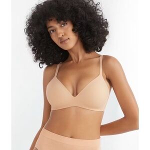 B.TEMPT’D WACOAL 956227 SAND HOW PERFECT WIRE FREE T-SHIRT BRA SZ 32D NWT